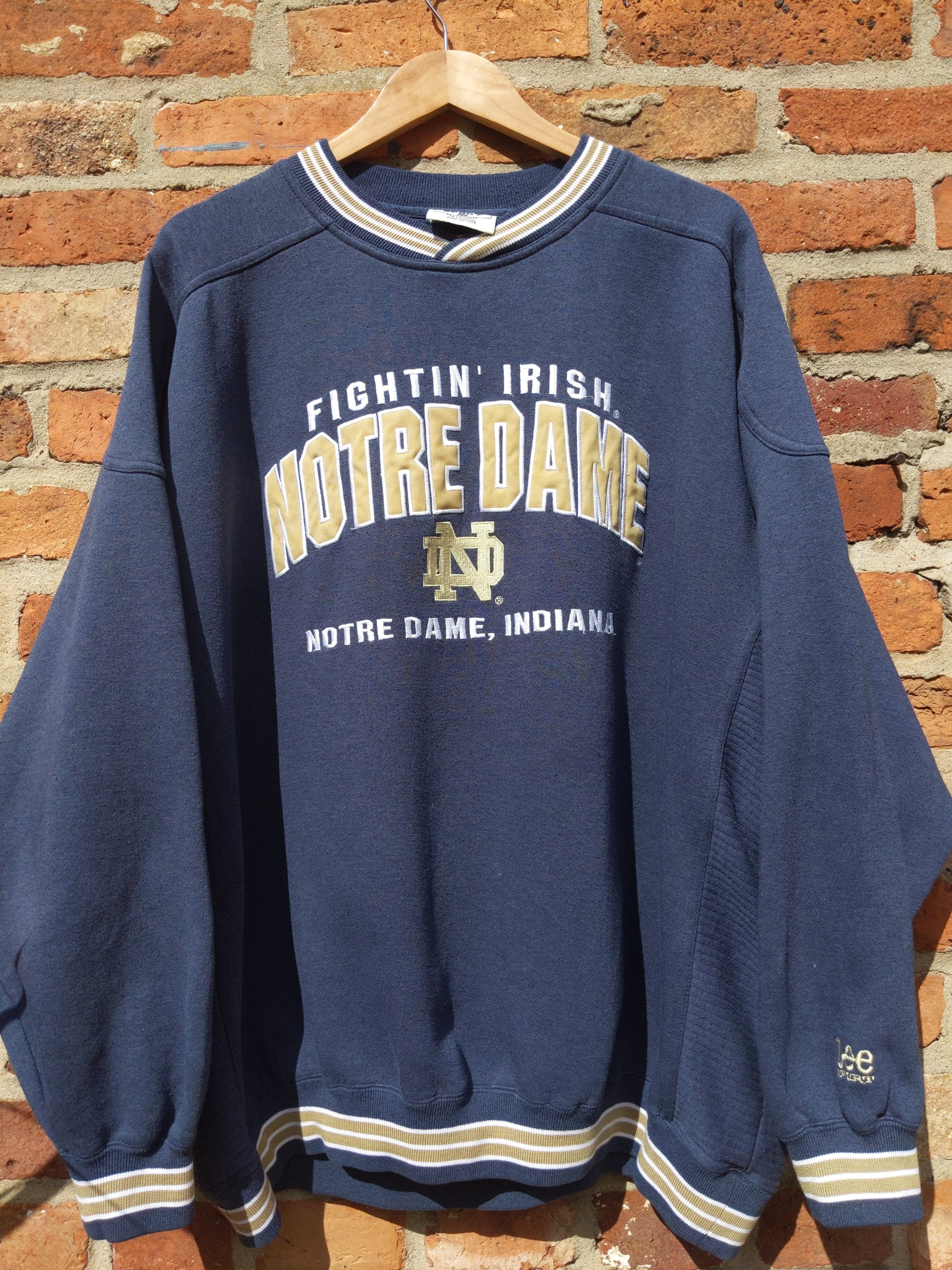 Retro LEE Notre Dame fightin Irish sweatshirt XXL