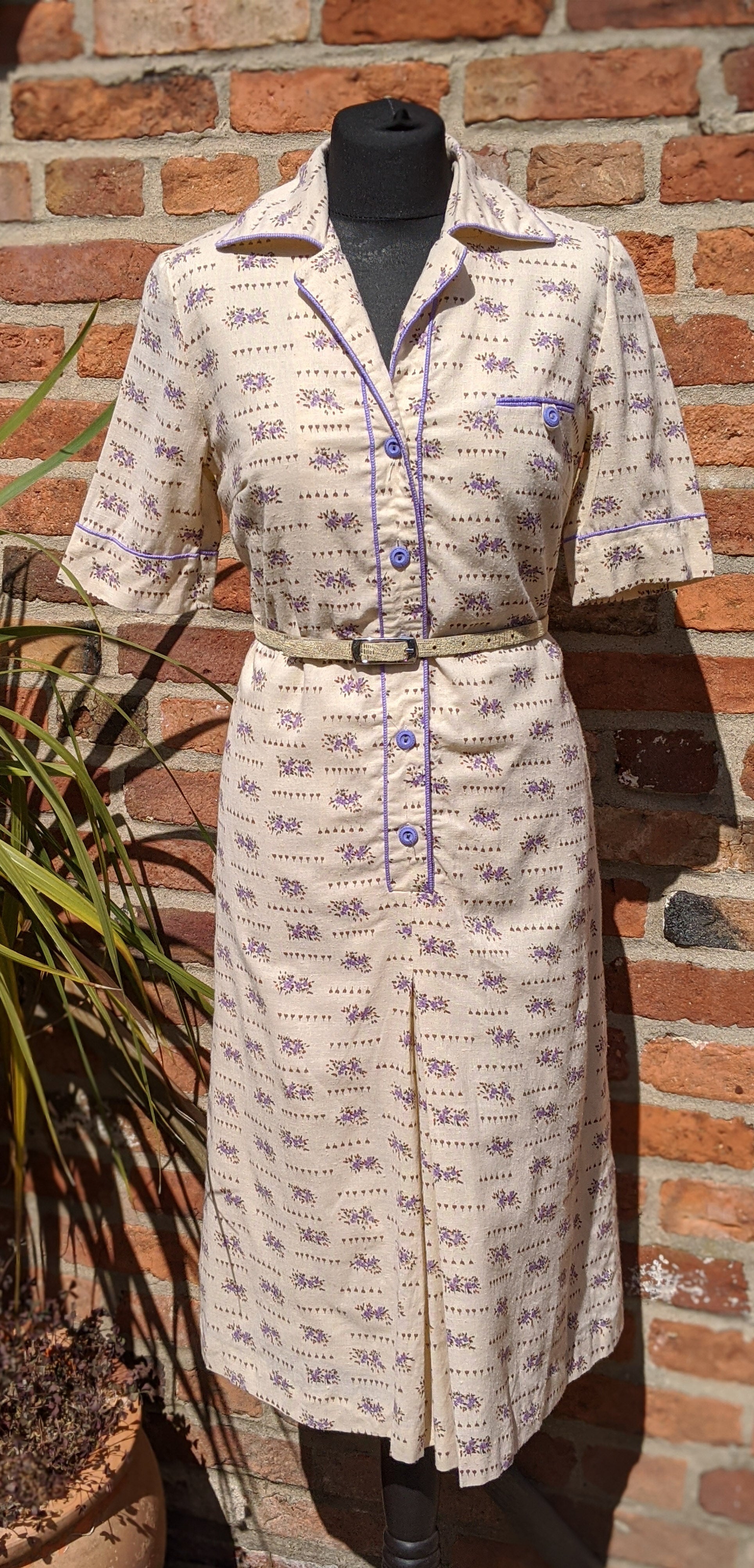 Vintage floral tea dress approx size 12