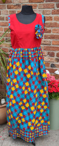 Bold patterned maxi dress