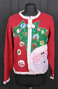 Cute Santa Christmas cardigan size S