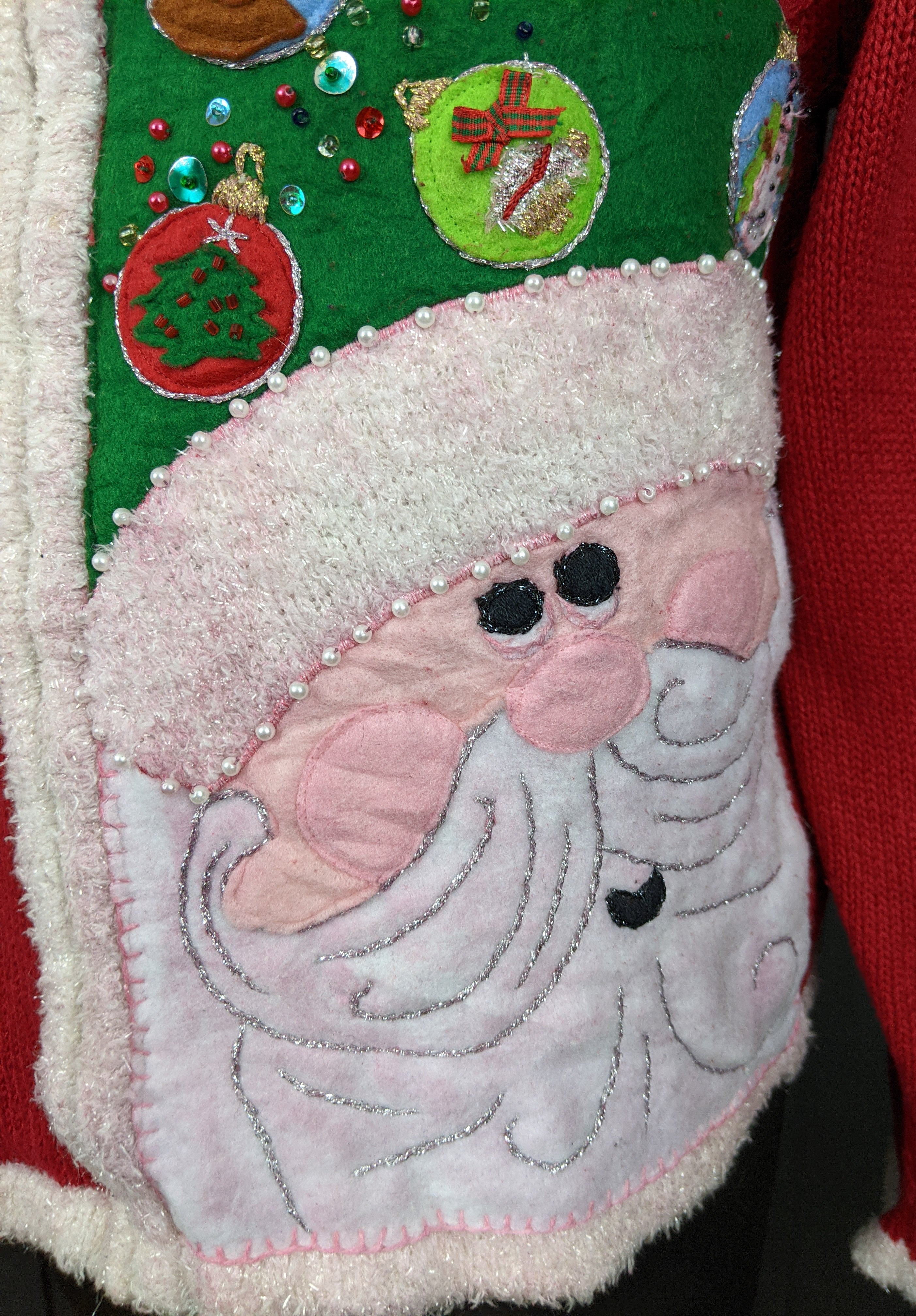 Cute Santa Christmas cardigan size S