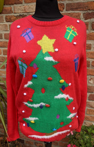 Acrylic Christmas tree jumper size M item801