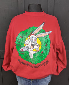 Bugs Bunny Christmas sweatshirt size XL/XXL Item 857