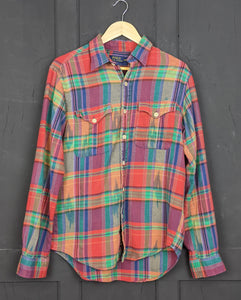 Ralph Lauren Polo flannel checked shirt S/M Item844