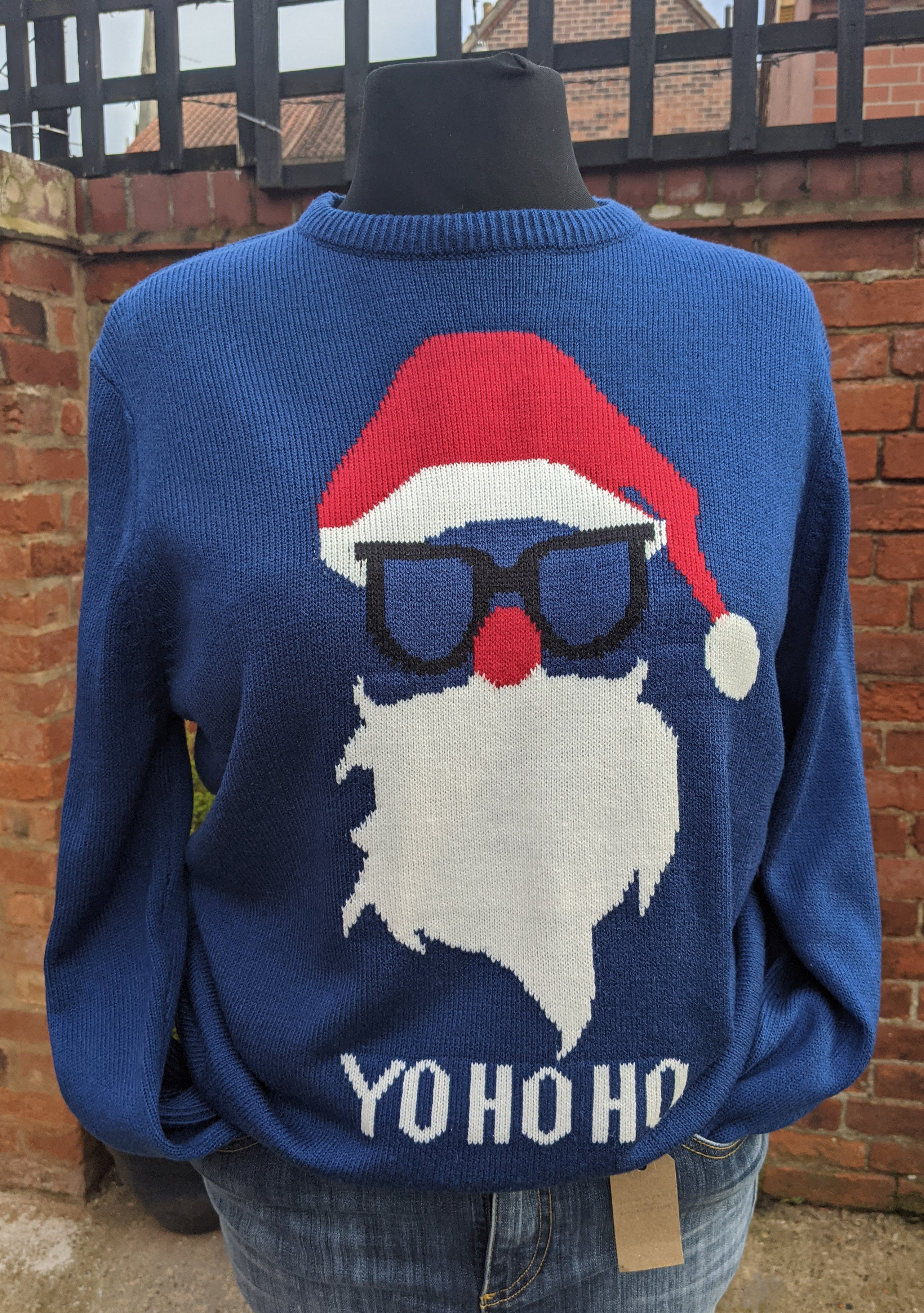 Yo Ho Ho Christmas acrylic jumper size L item 933