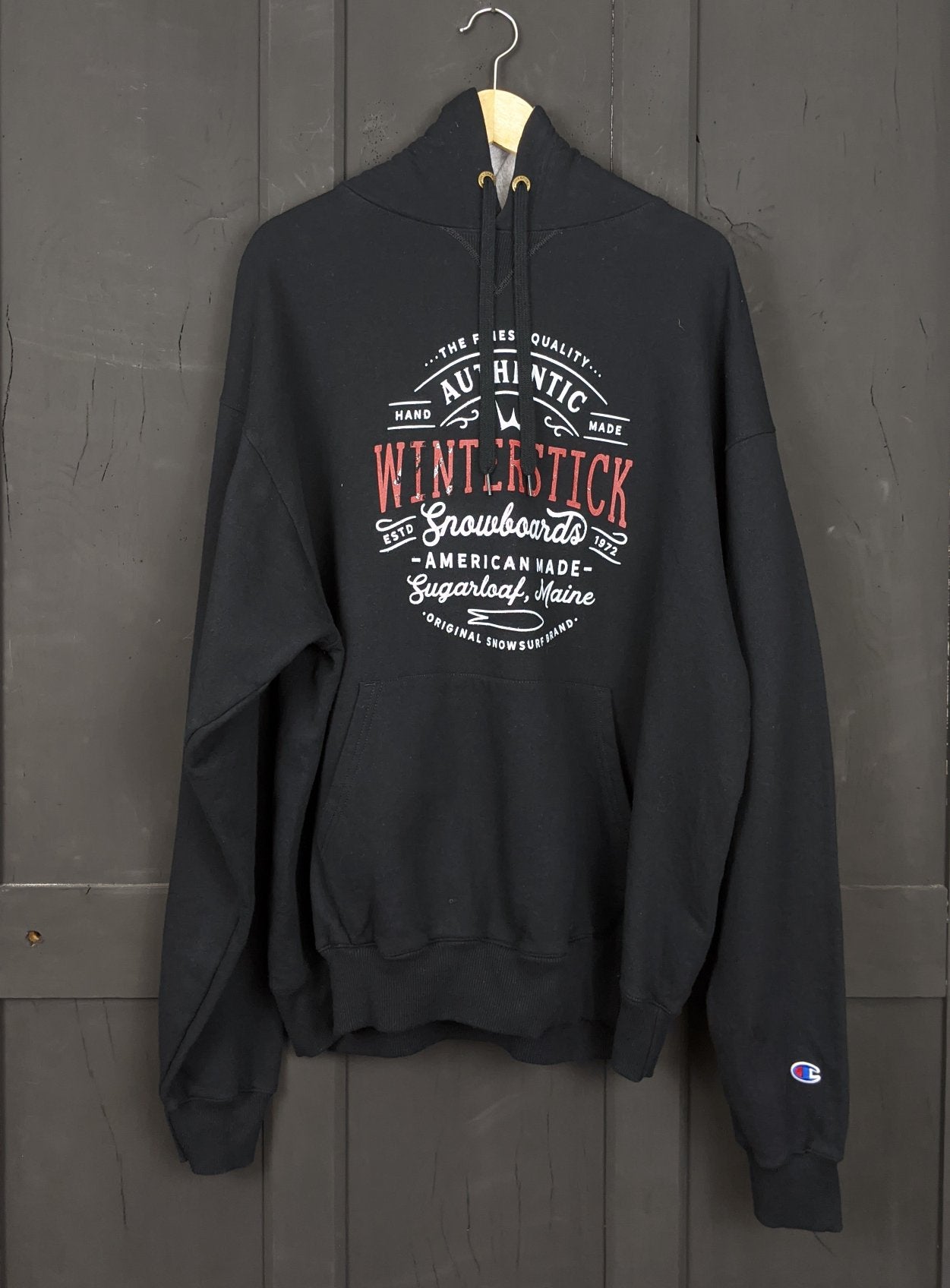 Retro oversized Champion Winterstick hoodie XL